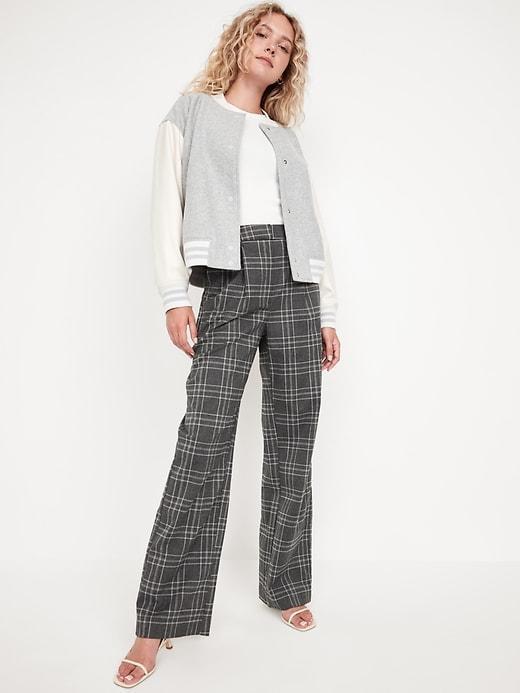 Extra High-Waisted Taylor Wide-Leg Trouser Pants Product Image