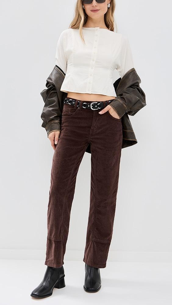 Free People Risk Taker Corduroy Straight Jeans | Shopbop Product Image