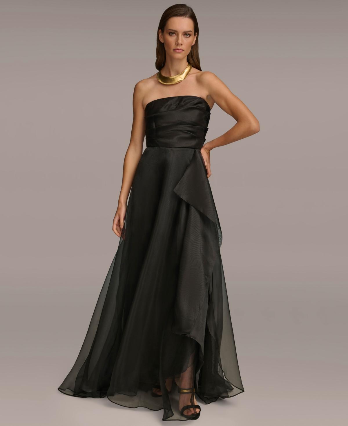 Women's Sleeveless Cascade Gown  Product Image