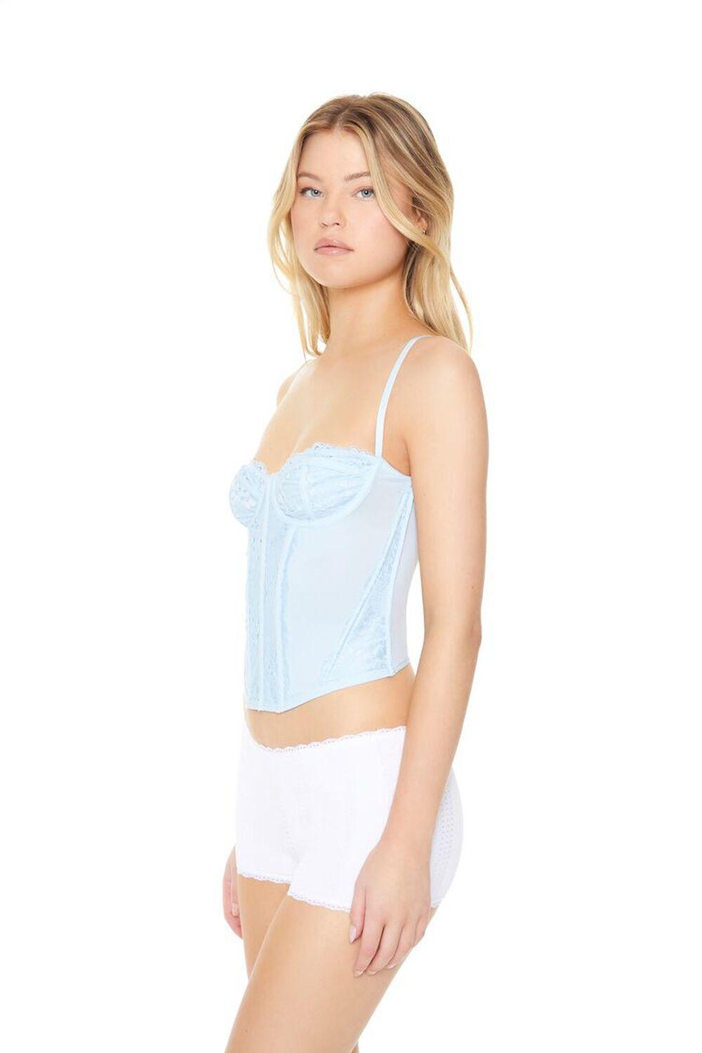 Lace-Trim Sweetheart Corset | Forever 21 Product Image