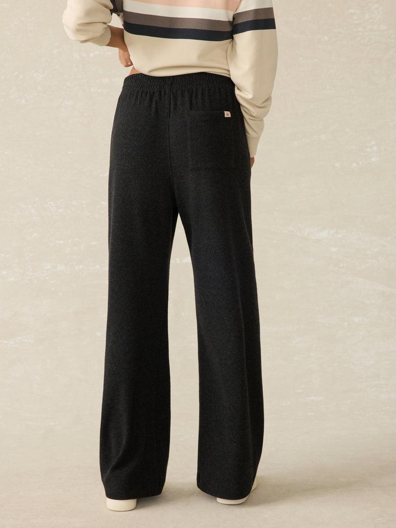 Legend™ Lounge Wide Leg Pant - Heathered Black Twill Product Image