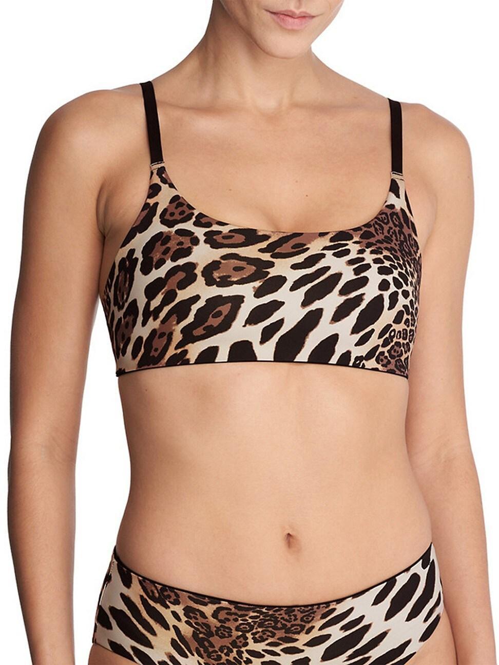 Womens Riviera Reversible Bikini Top - Luxe leopard Product Image