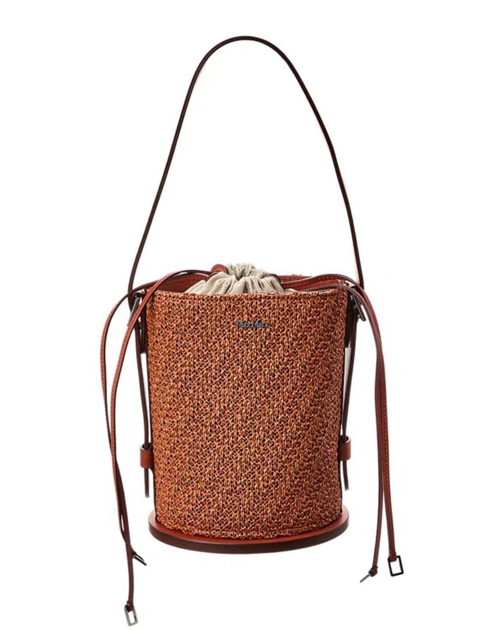 Crochet Archetipo Bucket Bag In Brown Product Image