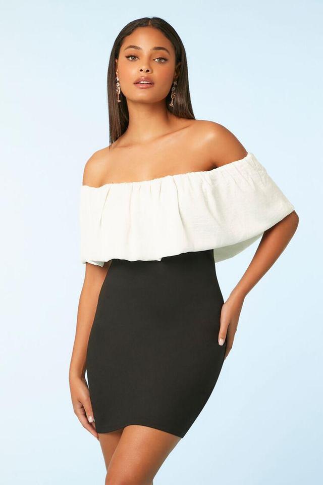 Colorblock Off-the-Shoulder Dress | Forever 21 Product Image