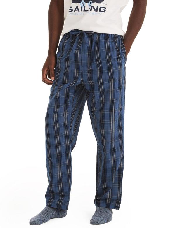 Nautica Mens Plaid Plaid Poplin Pajama Pants Product Image