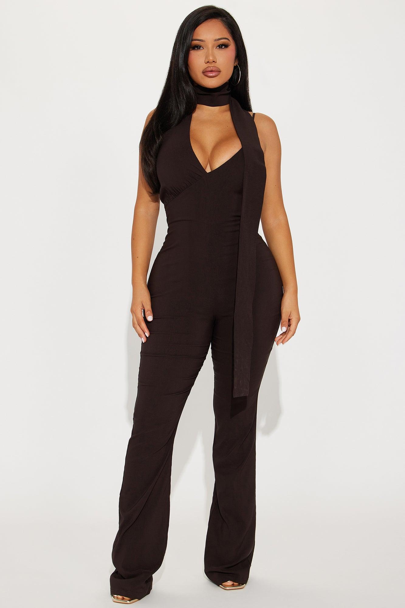 Being Chic Jumpsuit - Mocha Product Image