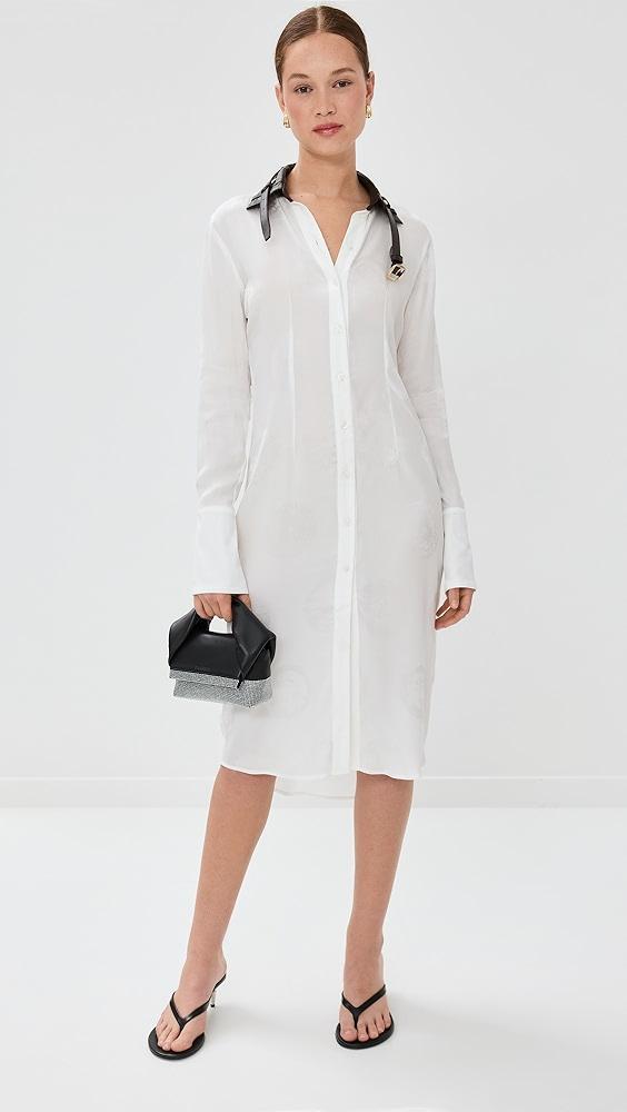 Coperni Leather Collar Belt Dress | Shopbop Product Image