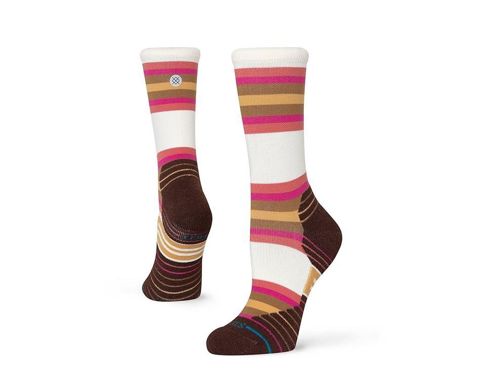 Stance Steady Crew (Magenta) Women's Crew Cut Socks Shoes Product Image