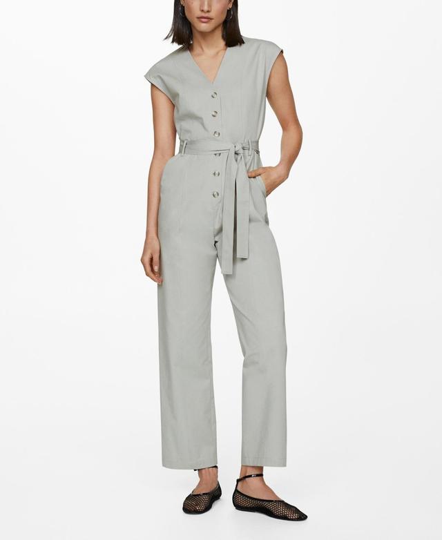 Mango Womens 100% Cotton Jumpsuit Product Image