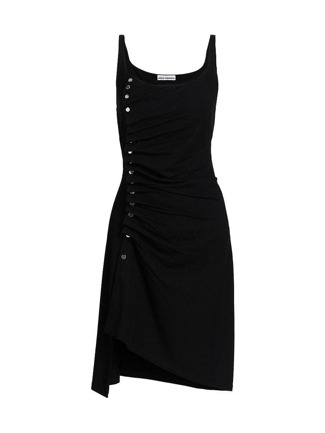 Rabanne Side Ruched Asymmetric Jersey Dress Product Image