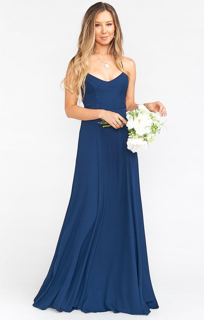 Godshaw Goddess Gown ~ Rich Navy Crisp Product Image