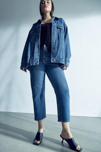 Slim Straight High Ankle Jeans Product Image