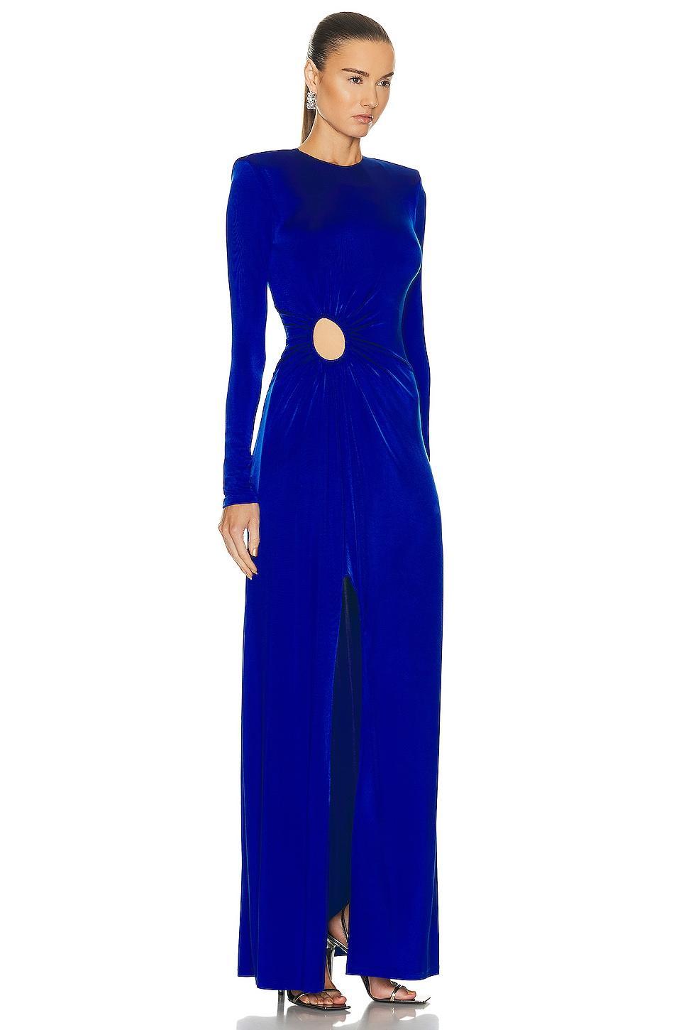 ET OCHS Katherine Gathered Cutout Gown Royal. (also in 2, 6). Product Image