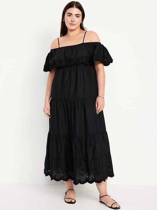 Cold Shoulder Maxi Swing Dress Product Image