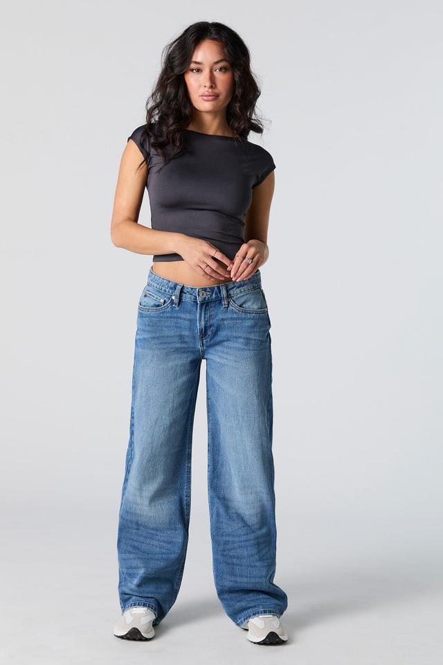 Dark Wash Low Rise Skater Jean Female Product Image