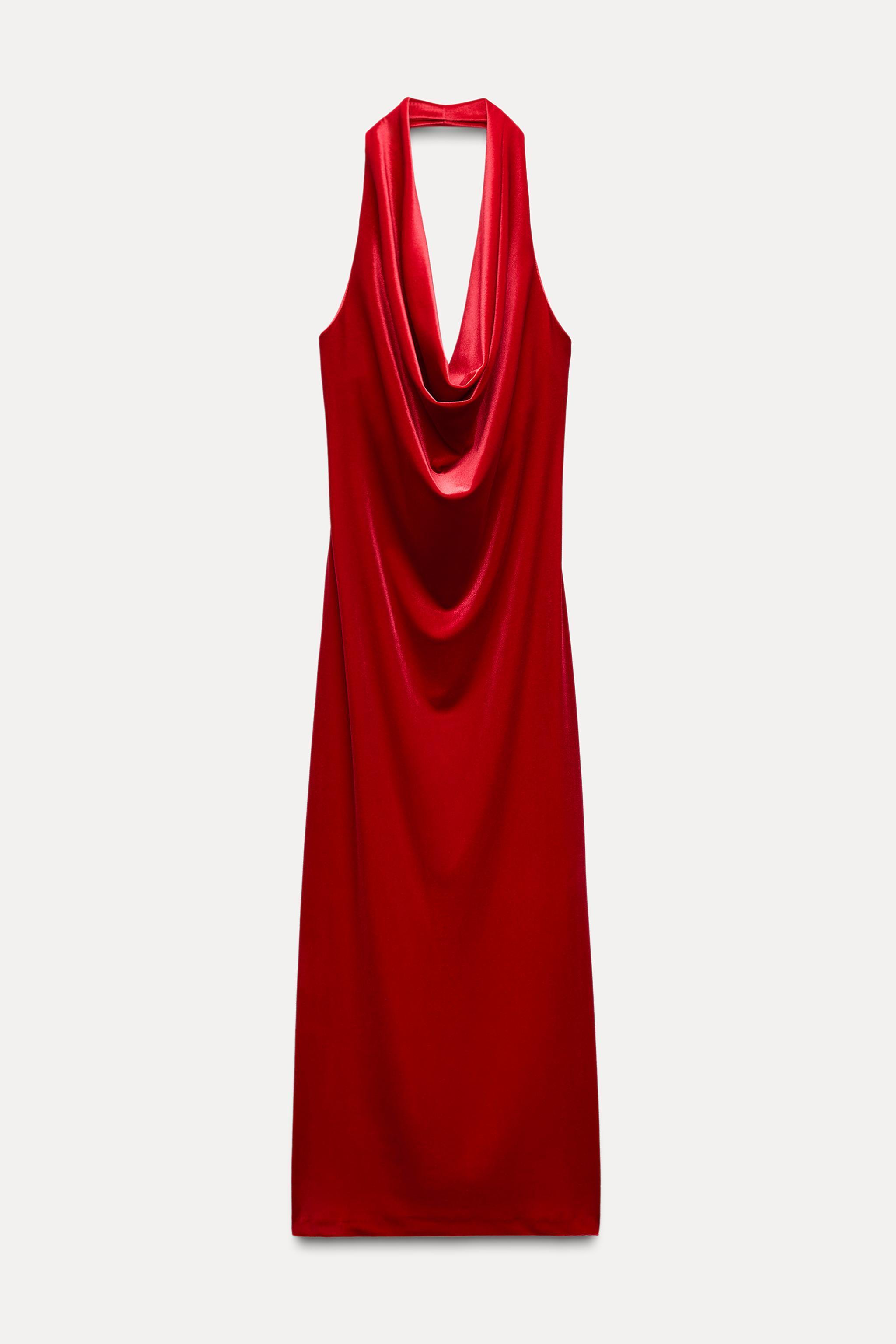 VELVET MIDI DRESS Product Image