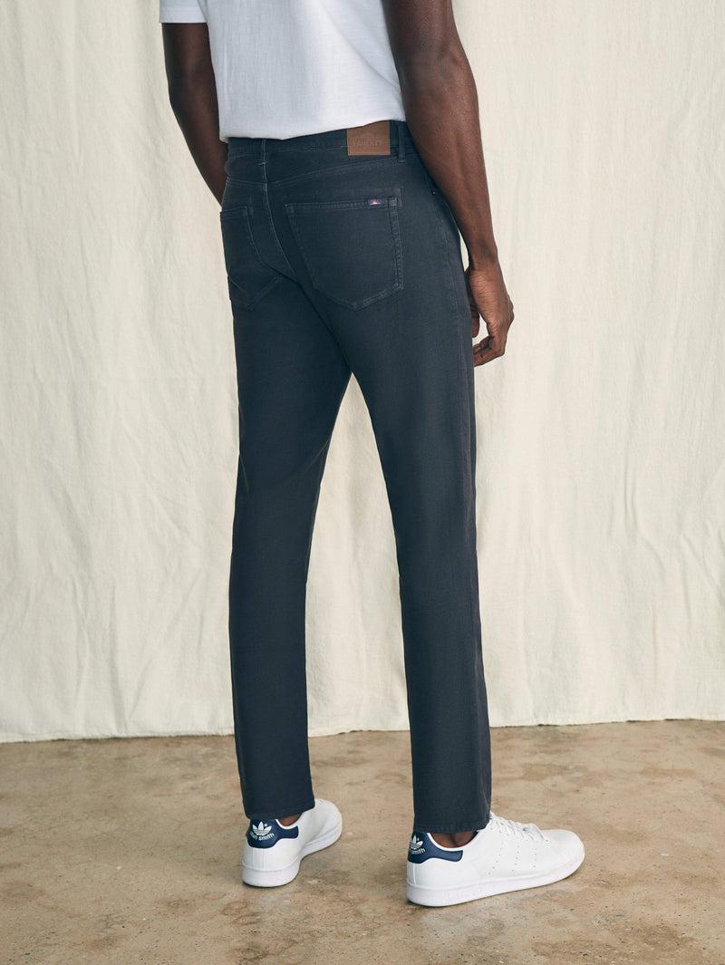 Stretch Terry 5-Pocket Pant - Onyx Black Product Image