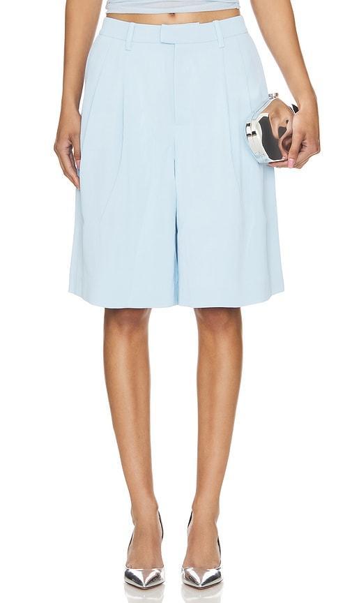 SER.O.YA Pearl Capri Short in Baby Blue. Product Image