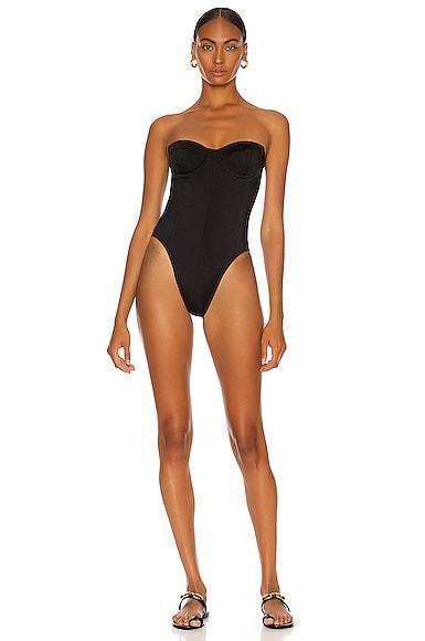 Norma Kamali Corset Strapless One-Piece Swimsuit Product Image