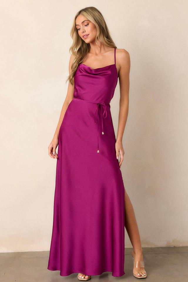 Gleaming Glam Magenta Maxi Dress Product Image