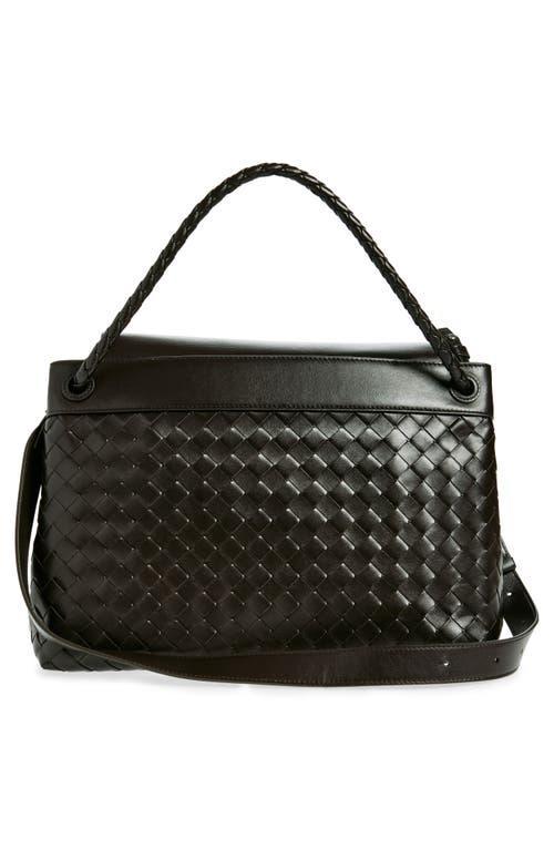 BOTTEGA VENETA Medium Andiamo Leather Messenger Bag In Brown Product Image