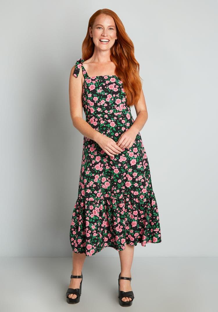 Ka-Bloom! Midi Dress Product Image