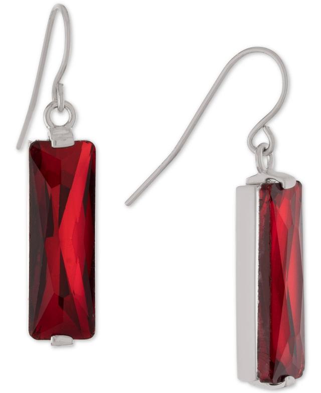 Giani Bernini Crystal Rectangle Drop Earrings in Sterling Silver, Created for Macys Product Image