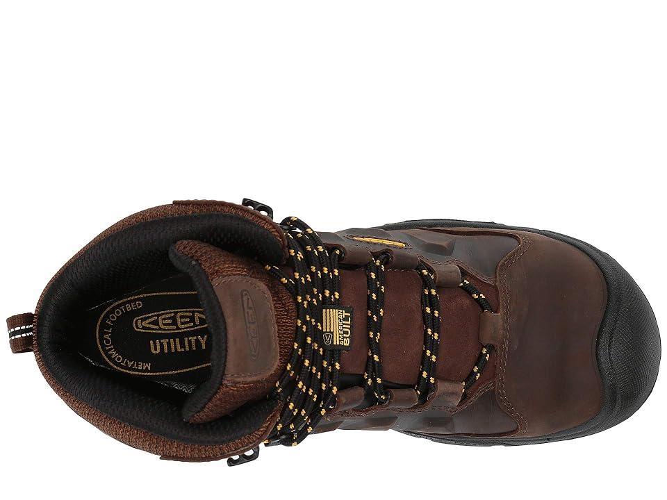 KEEN Utility Dover 6 Waterproof (Comp Toe) (Dark Earth/Black) Men's Work Boots Product Image