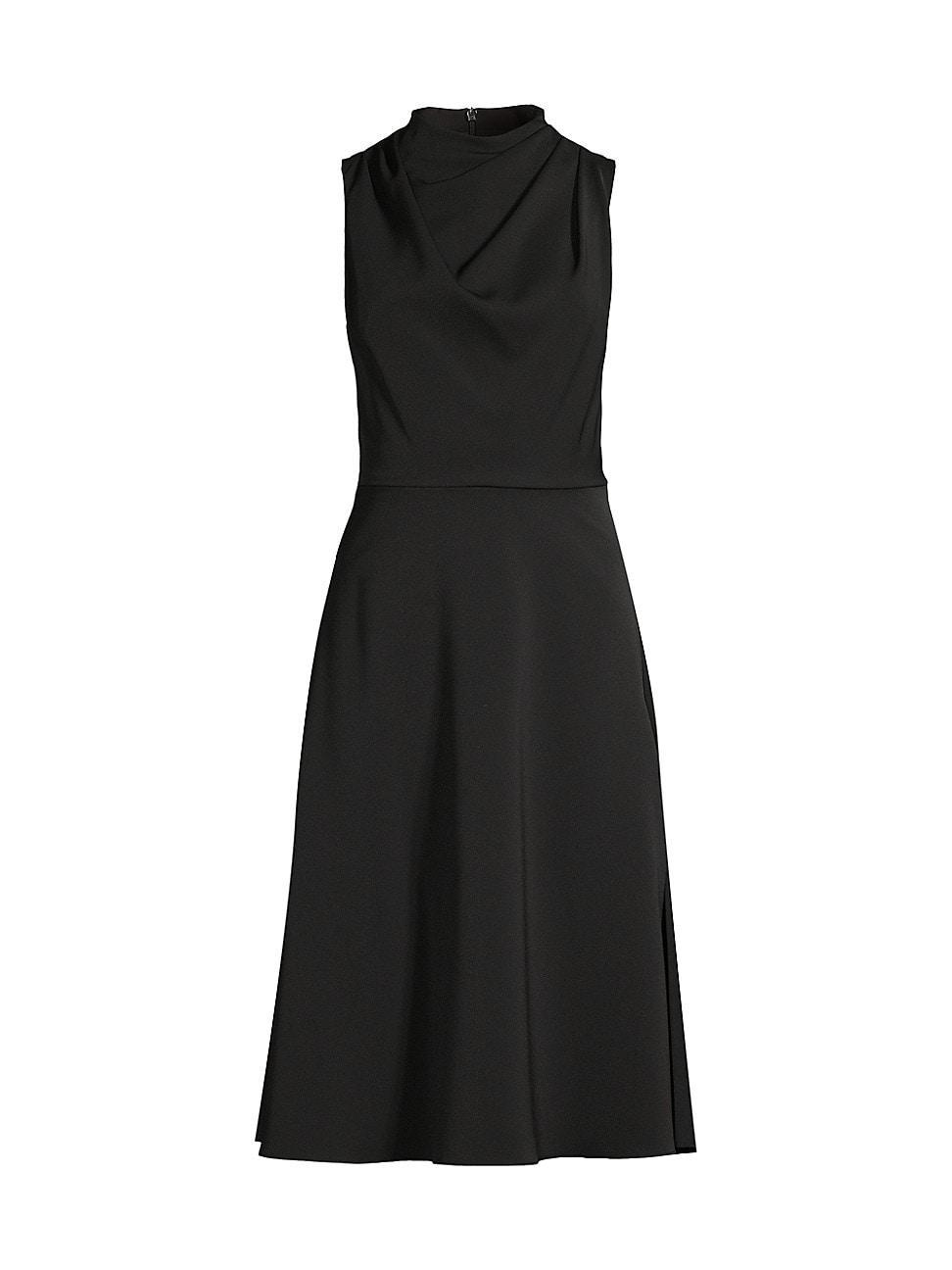 Womens Cleo Crepe-Back Satin Midi-Dress Product Image