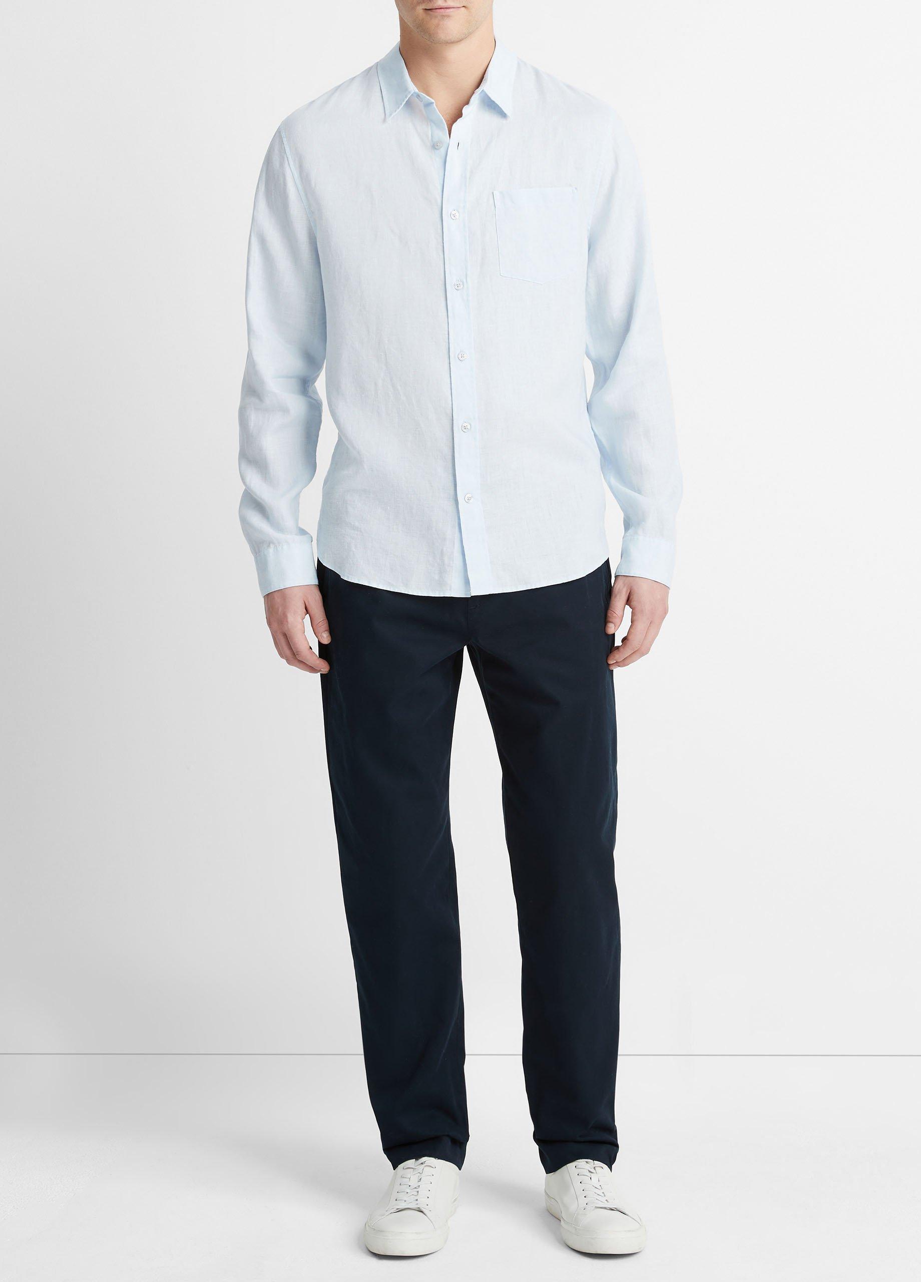 Linen Long-Sleeve Shirt Product Image