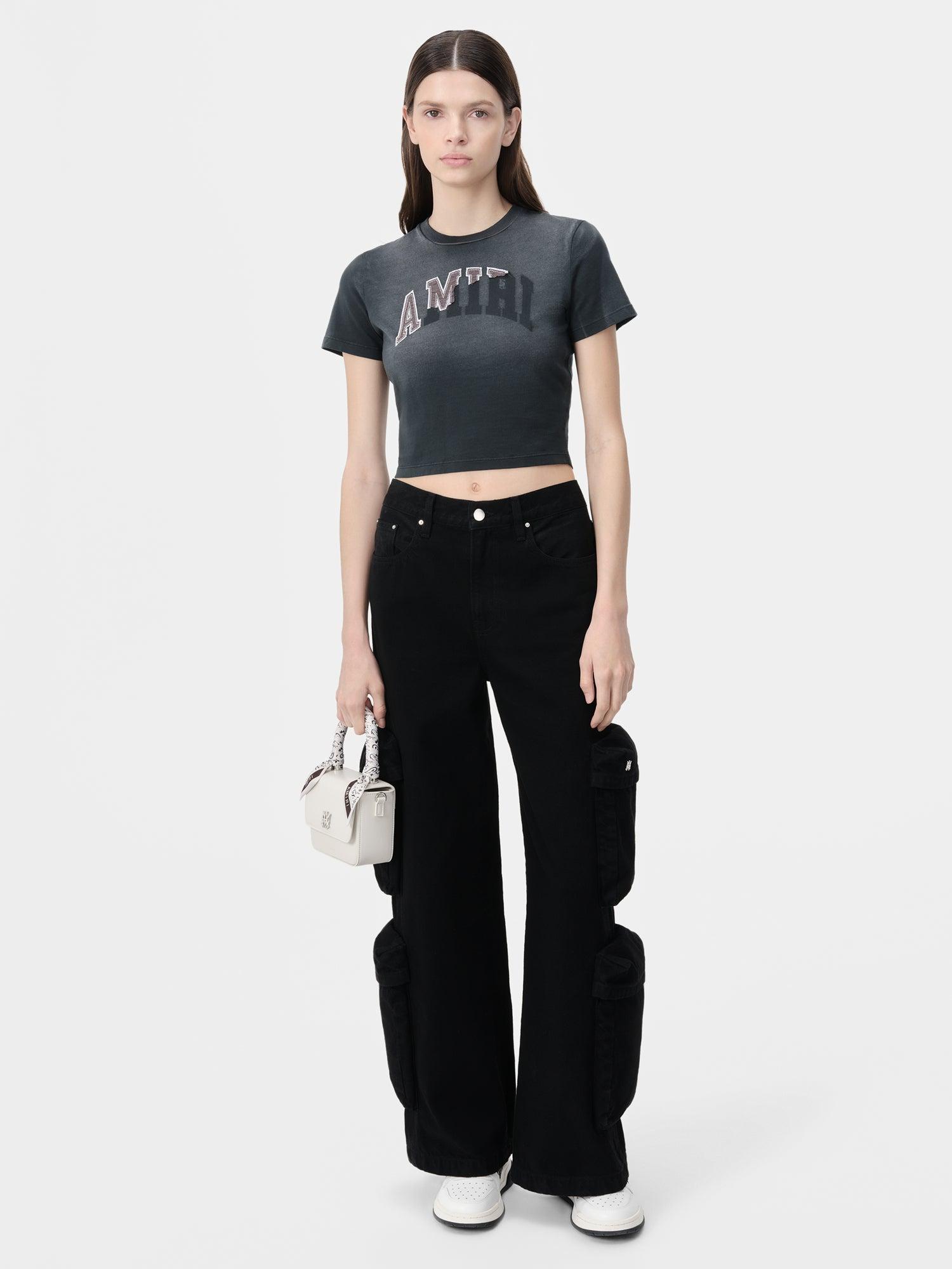 WOMEN - WOMEN'S AMIRI VINTAGE BABY TEE - Aged Black Female Product Image