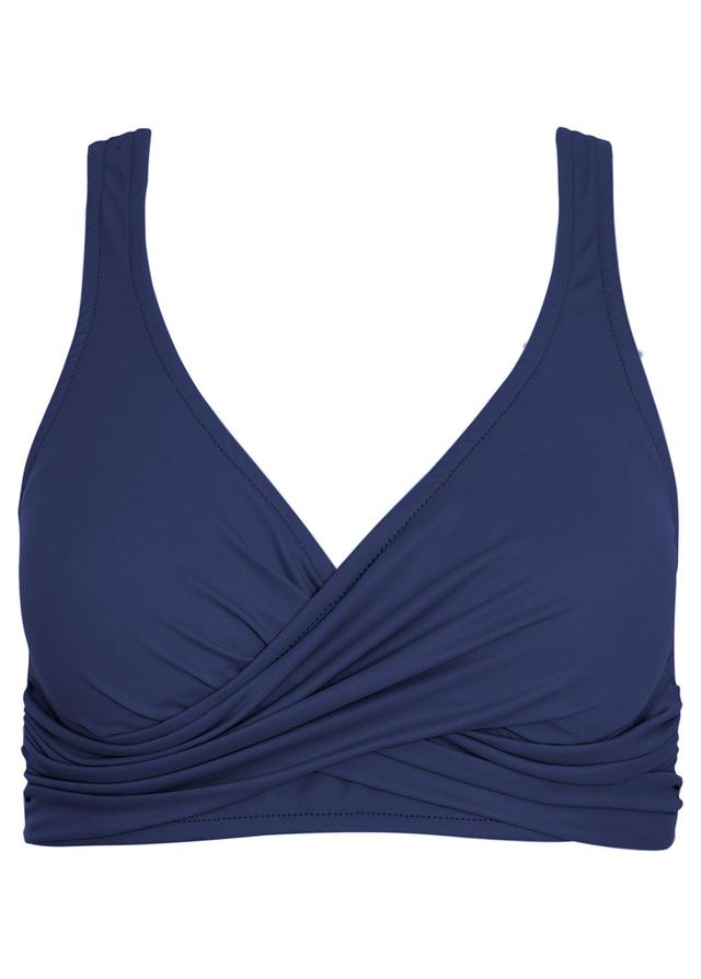 Lovely Lift Wrap Bikini Top - Navy Blue Product Image