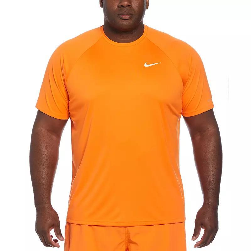 Big & Tall Nike Dri-FIT UPF 40+ Hydroguard Swim Tee, Mens Bright Orange Product Image