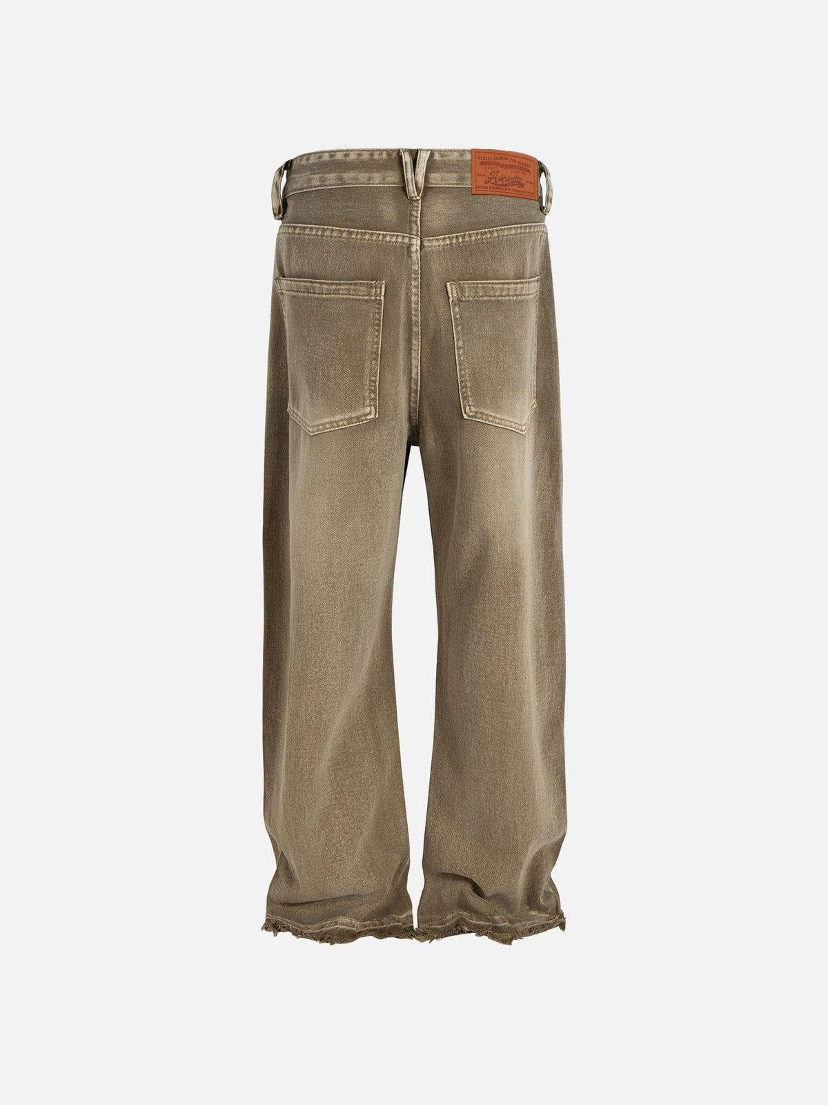 Aelfric Eden Washed Brown Loose Jeans Product Image