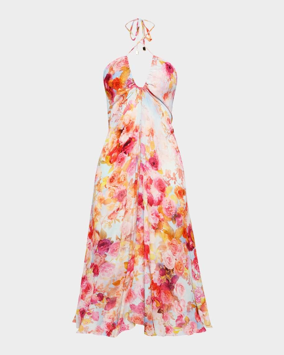 Soft Cloud Floral Cheri Bandeau Midi Dress Product Image