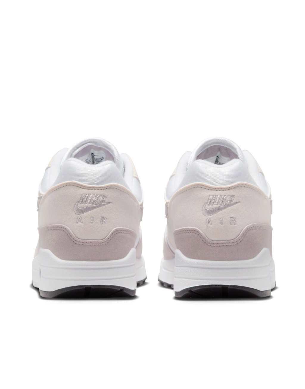 Nike Air Max 1 sneakers in white and pink  Product Image