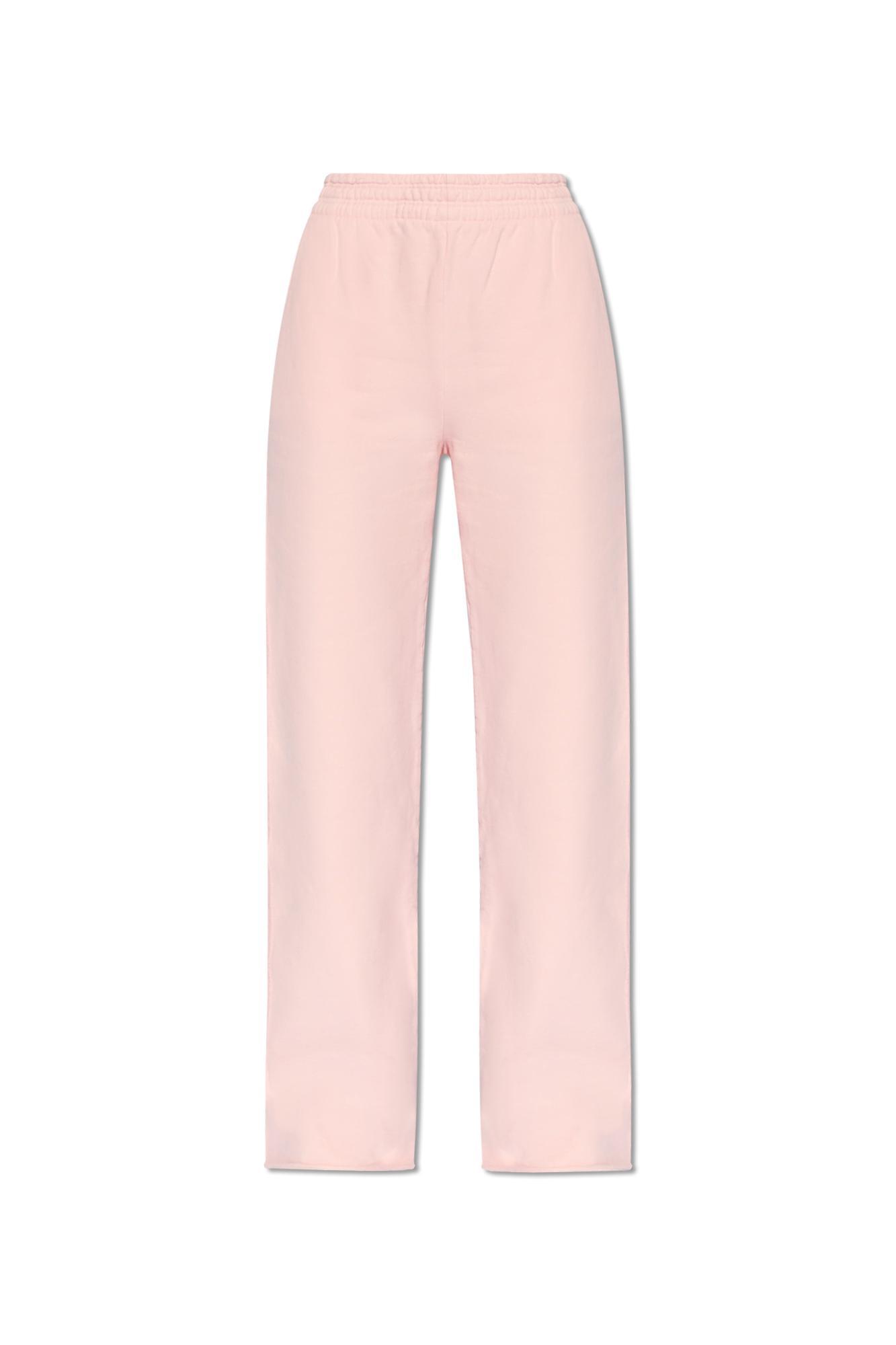 ACNE STUDIOS Sweatpants With Logo In Pink Product Image