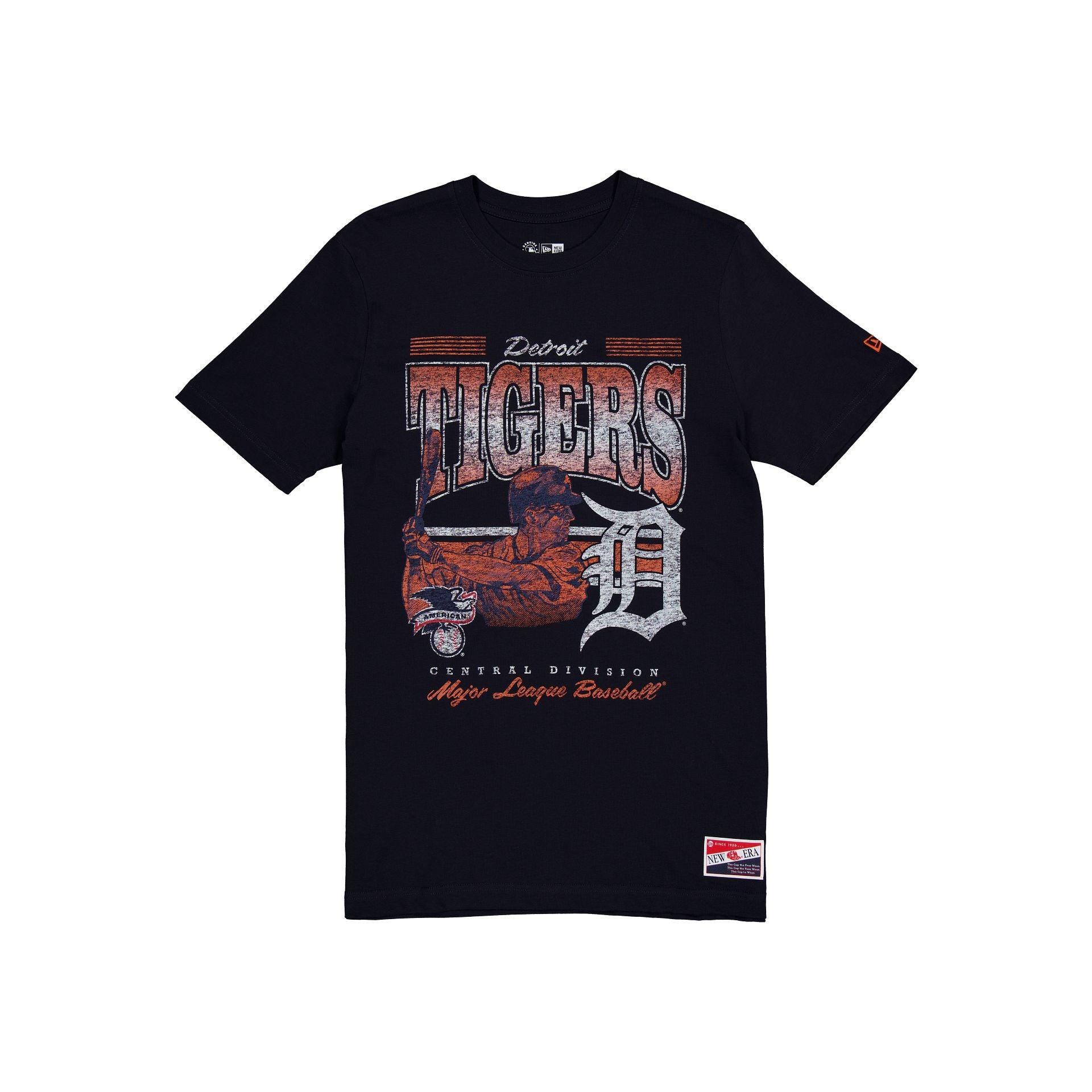 Detroit Tigers Throwback Distress T-Shirt Male Product Image