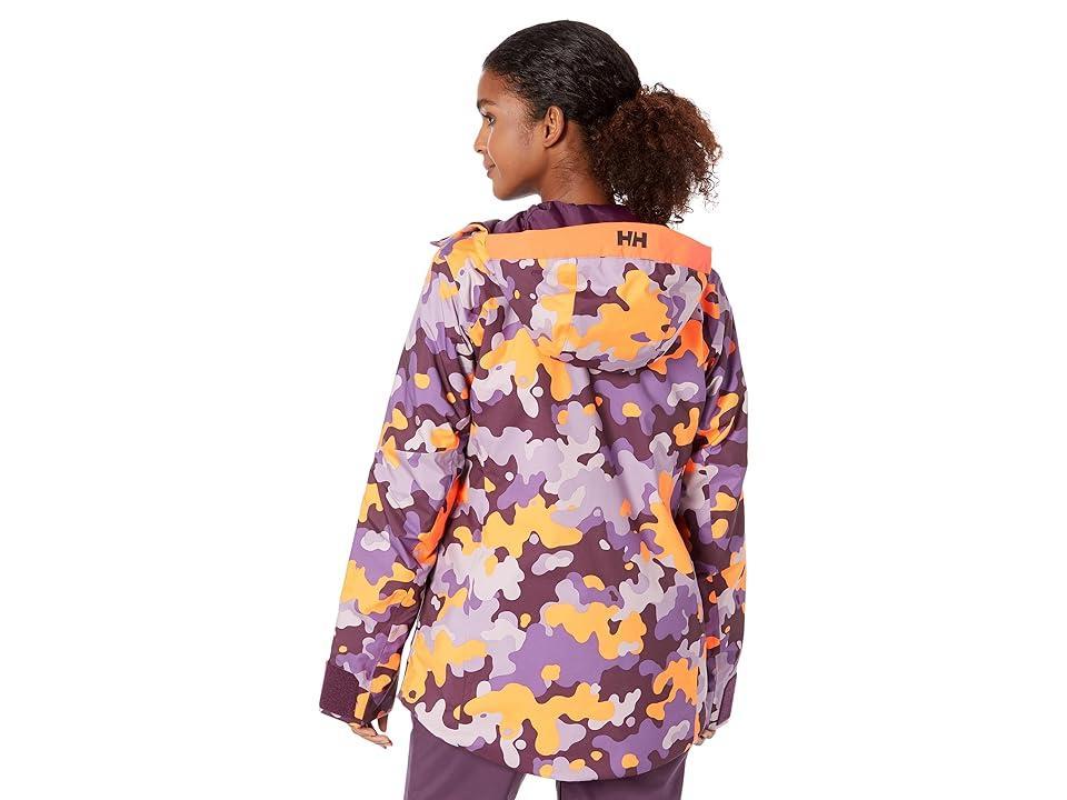 Helly Hansen Powchaser Lifaloft Jacket (Crushed Grape Camo) Women's Coat Product Image