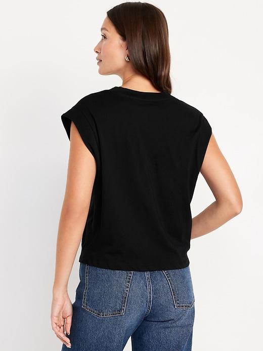 Sleeveless V-Neck Top Product Image