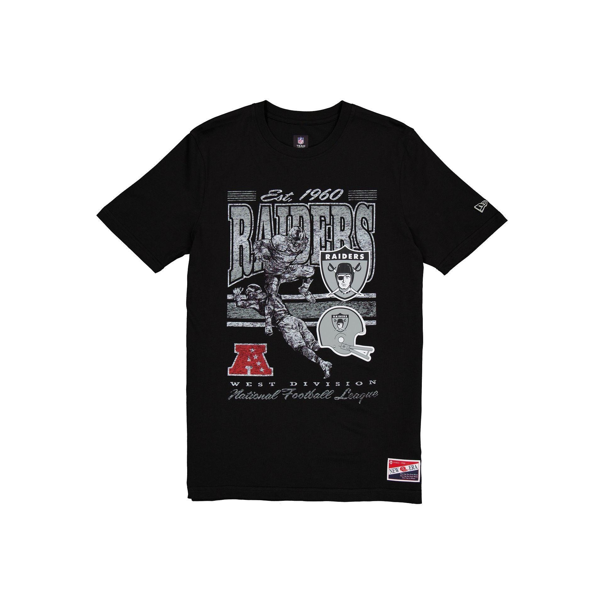 Las Vegas Raiders Throwback Distress T-Shirt Male Product Image