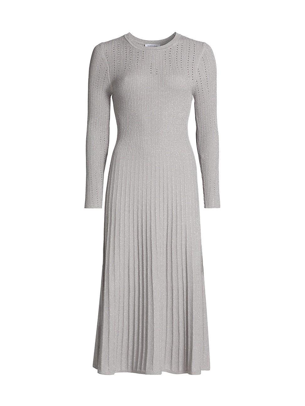 Womens Nami Metallic Knit Midi-Dress Product Image