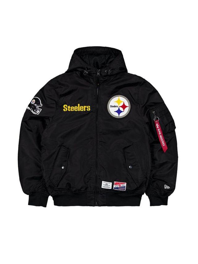 PITTSBURGH STEELERS X ALPHA X NEW ERA L-2B BOMBER JACKET Product Image