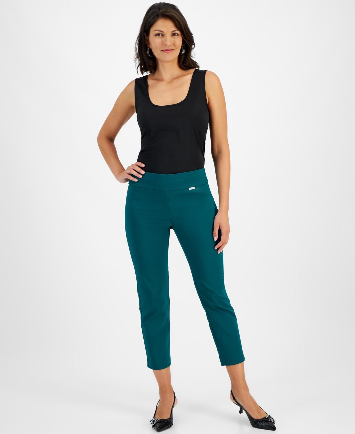 I.n.c. International Concepts Womens Tummy-Control Pull-On Capri Pants, Regular & Petite, Created for Macys Product Image