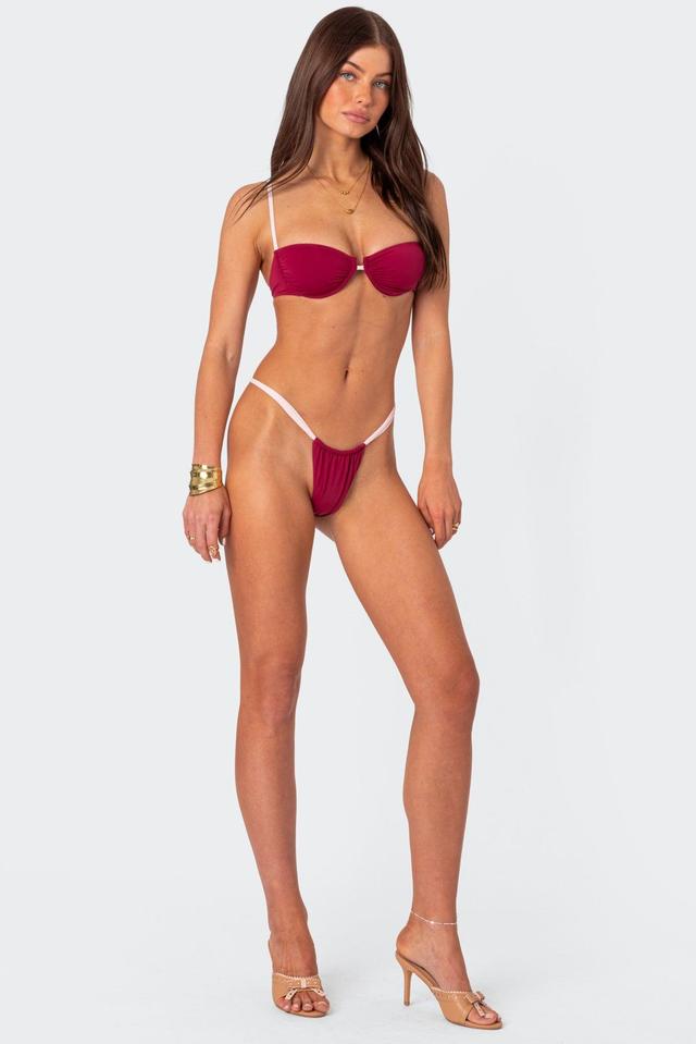 Leanna Contrast Bikini Bottom Product Image