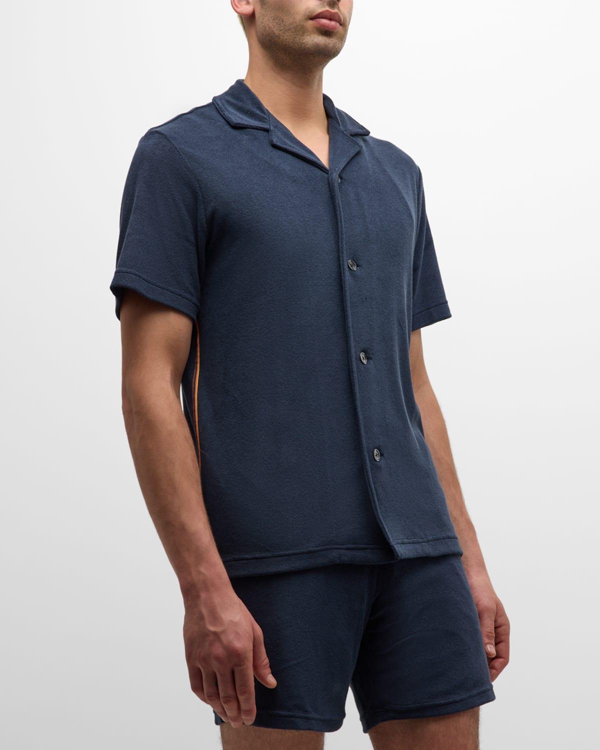 Mens Cotton Terry Short-Sleeve Shirt Product Image