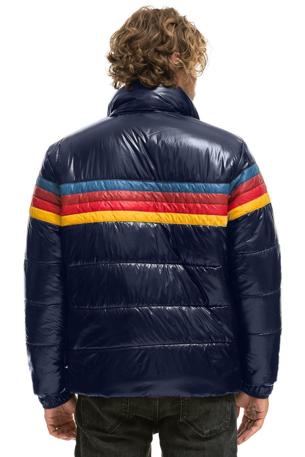 4 STRIPE LUXE TRAVELER JACKET - GLOSSY NAVY Male Product Image