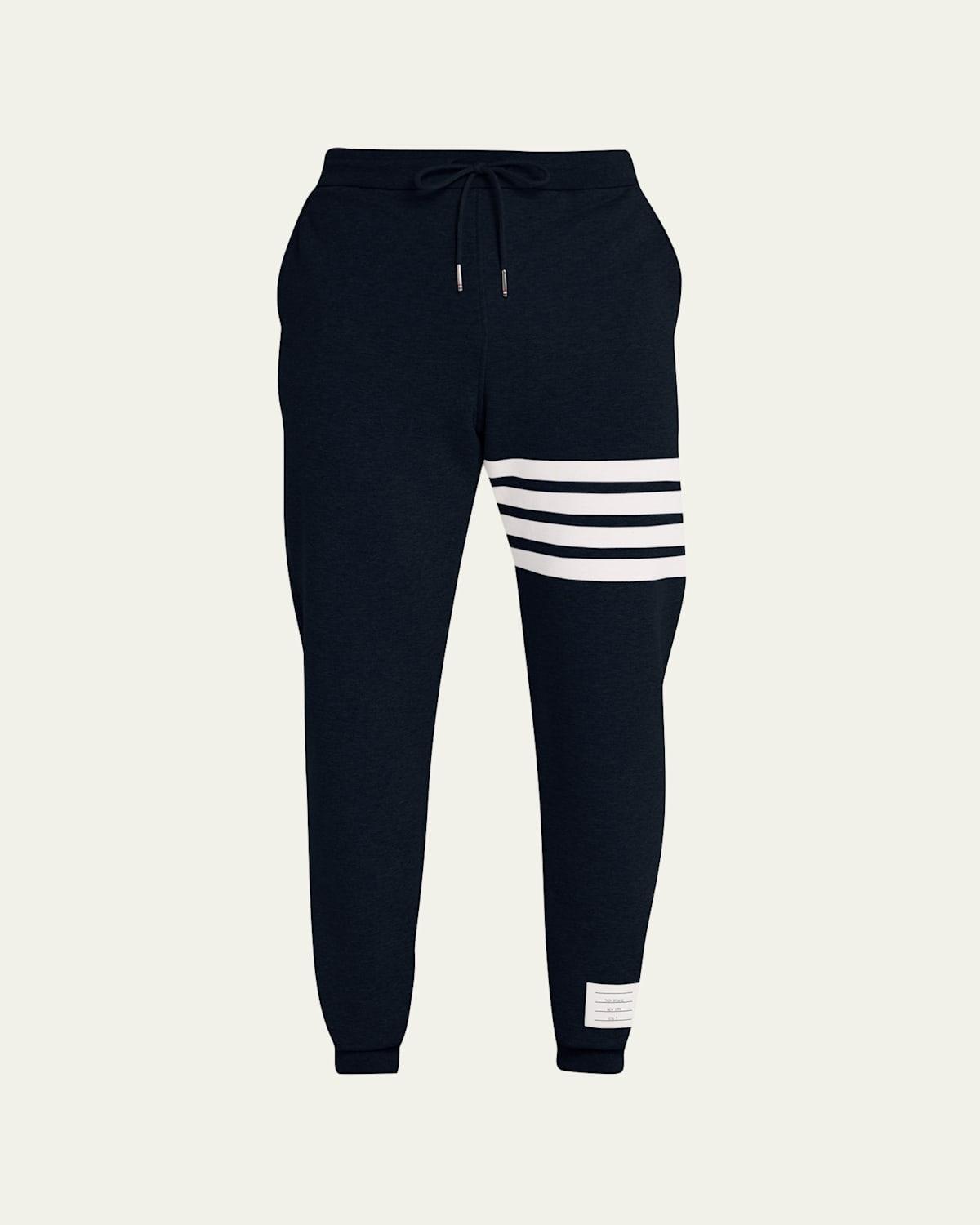 Mens Stripe Cotton Joggers Product Image