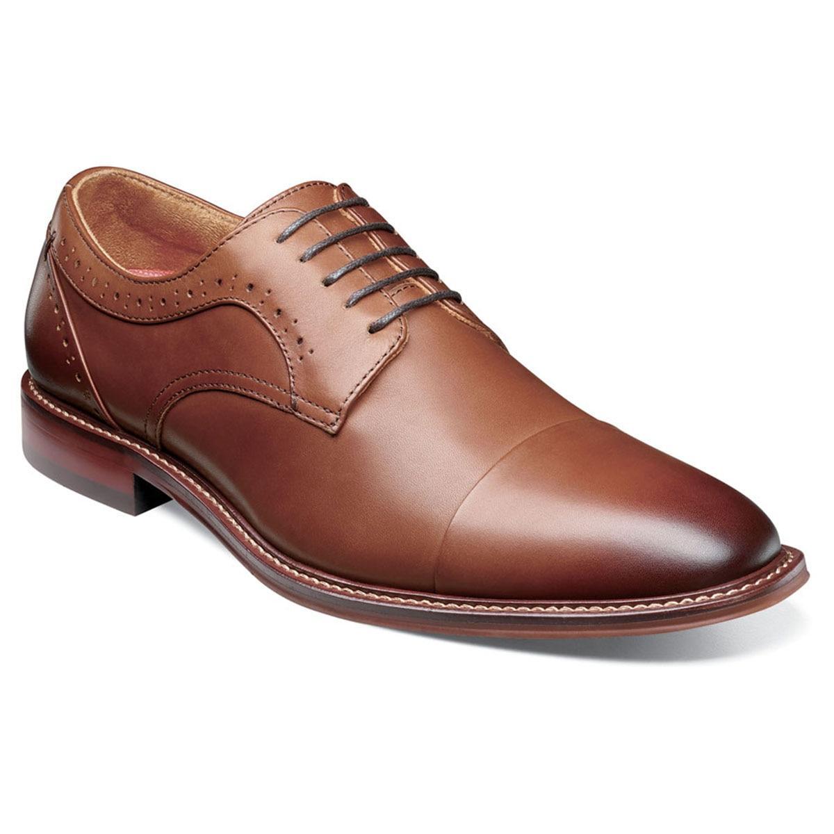 Stacy Adams Maddox Cap Toe Oxford (Chocolate) Men's Shoes Product Image