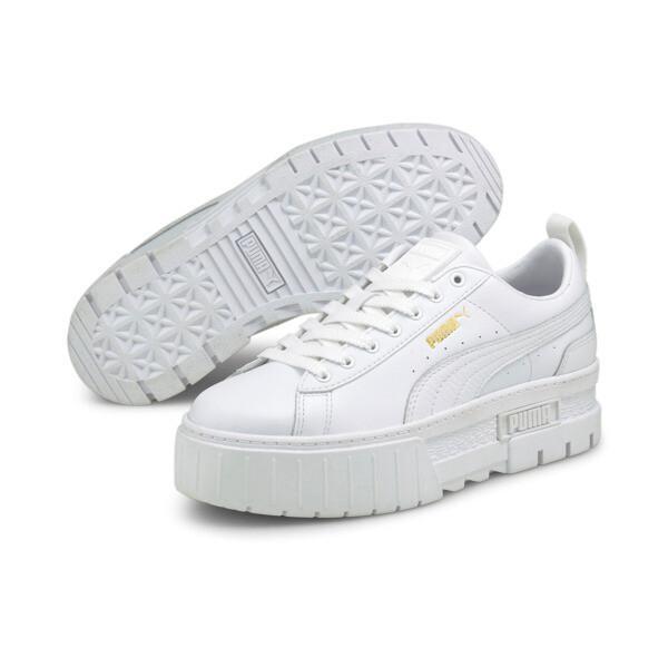 PUMA Mayze Classic Women's Sneakers in White, Size 5.5 Product Image